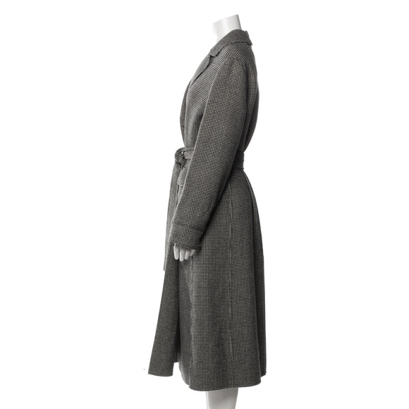S Max Mara Houndstooth Print Coat - Picture 3 of 7